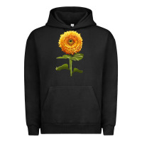 Pigment Black Gummy Bear Sunflower Urban Hoodie - LillyAllenDesigns