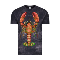 Cloud Black lobster Vintage Tee - BarkalooDesign