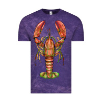 Cloud Purple lobster Vintage Tee - BarkalooDesign