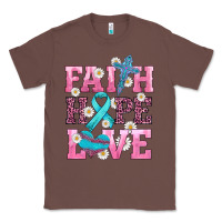 Chestnut faith hope love  cross and ribbon Classic Tee - HRA Design Shop