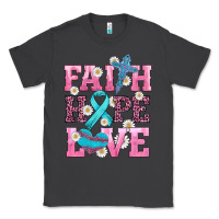 Smoke faith hope love  cross and ribbon Classic Tee - HRA Design Shop