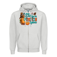 Dove Grey my blood type is pumpkin spice Zipper Hoodie - AdoDesignShop