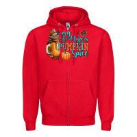 Red my blood type is pumpkin spice Zipper Hoodie - AdoDesignShop