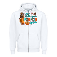 White my blood type is pumpkin spice Zipper Hoodie - AdoDesignShop