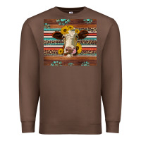 Chestnut western sunflowers gemstone heifer Premium Sweatshirt - Jasminsmagicworld
