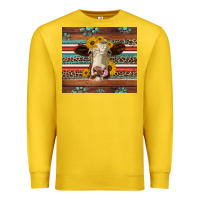 Lemon western sunflowers gemstone heifer Premium Sweatshirt - Jasminsmagicworld
