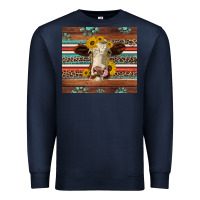 Western Sunflowers Gemstone Heifer Premium Sweatshirt | Teevron
