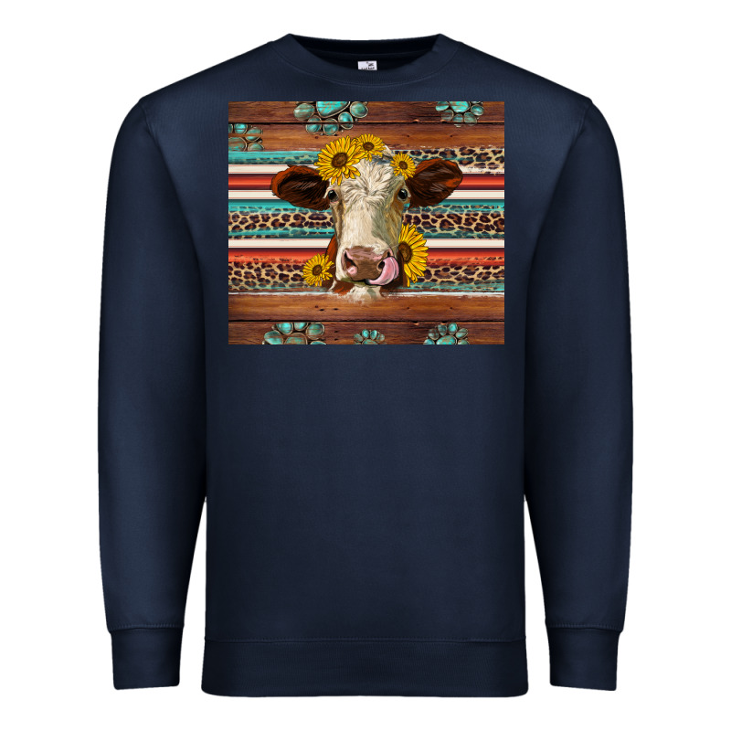 Western Sunflowers Gemstone Heifer Premium Sweatshirt by Jasminsmagicworld | Teevron