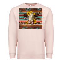 Pale Pink western sunflowers gemstone heifer Premium Sweatshirt - Jasminsmagicworld