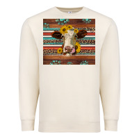 Sandshell western sunflowers gemstone heifer Premium Sweatshirt - Jasminsmagicworld