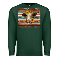 Sports Green western sunflowers gemstone heifer Premium Sweatshirt - Jasminsmagicworld