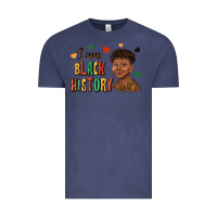 Vintage Denim i am black history afro black boy child juneteenth Vintage Tee - texasbilliewilder