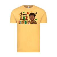 Vintage Mustard i am black history afro black boy child juneteenth Vintage Tee - texasbilliewilder