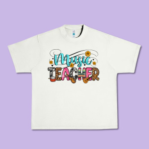 Music Teacher Urban Heavy Tee Designed By Zillion Design Studio