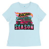 Baby Blue racing it's my favorite season sport car Ladies Tee - AdoDesignShop