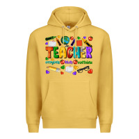 Antique Gold teacher crayons kids caffeine Premium Hoodie - NancyCooperArtShop