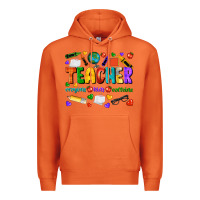 Carrot teacher crayons kids caffeine Premium Hoodie - NancyCooperArtShop