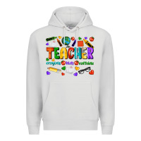 Dove Grey teacher crayons kids caffeine Premium Hoodie - NancyCooperArtShop