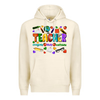 Tofu teacher crayons kids caffeine Premium Hoodie - NancyCooperArtShop