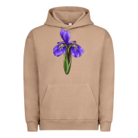 Pigment Burro Iris Flower Urban Hoodie - LillyAllenDesigns
