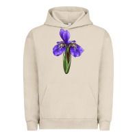 Pigment French Oak Iris Flower Urban Hoodie - LillyAllenDesigns