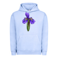 Pigment Grape Ice Iris Flower Urban Hoodie - LillyAllenDesigns