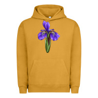 Pigment Peanut Butter Iris Flower Urban Hoodie - LillyAllenDesigns
