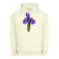 Pigment Pistachio Iris Flower Urban Hoodie - LillyAllenDesigns