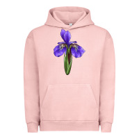 Pigment Salmon Iris Flower Urban Hoodie - LillyAllenDesigns