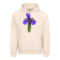 Sandshell Iris Flower Urban Hoodie - LillyAllenDesigns