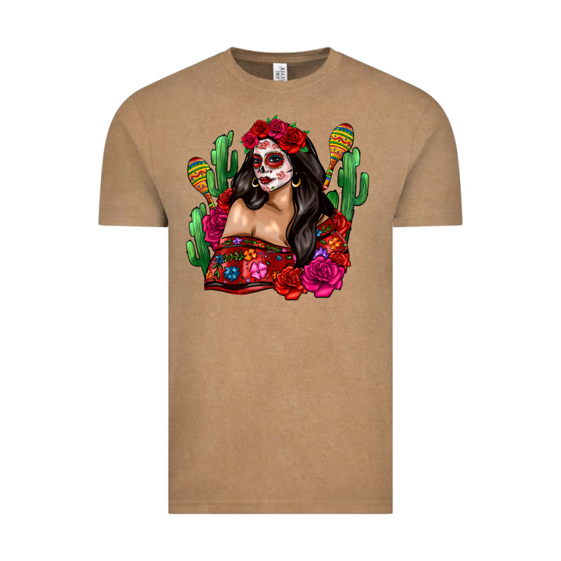 Mexico Girl Vintage Tee by Zillion Design Studio | Teevron