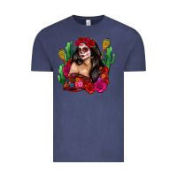 Vintage Denim mexico girl Vintage Tee - Zillion Design Studio