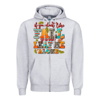 Heather Grey if you dont like fall you can leaf me alone Zipper Hoodie - AdoDesignShop