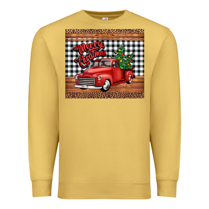 Merry Christmas Truck Premium Sweatshirt by Jasminsmagicworld | Teevron