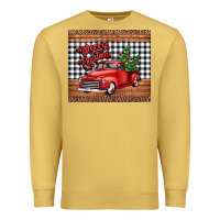 Antique Gold merry Christmas truck Premium Sweatshirt - Jasminsmagicworld