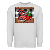 Dove Grey merry Christmas truck Premium Sweatshirt - Jasminsmagicworld