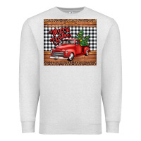 Oatmeal Heather merry Christmas truck Premium Sweatshirt - Jasminsmagicworld
