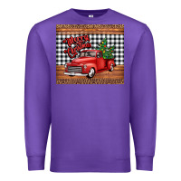 Purple merry Christmas truck Premium Sweatshirt - Jasminsmagicworld