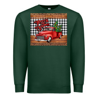 Sports Green merry Christmas truck Premium Sweatshirt - Jasminsmagicworld