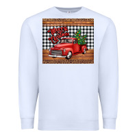 White merry Christmas truck Premium Sweatshirt - Jasminsmagicworld