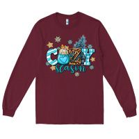 Burgundy cozy season Long Sleeve Tee - AdoDesignShop