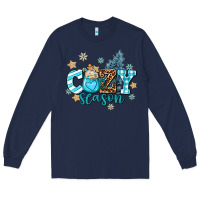 Navy cozy season Long Sleeve Tee - AdoDesignShop