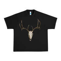 Black deer skull Urban Heavy Tee - RanaPortraitStore