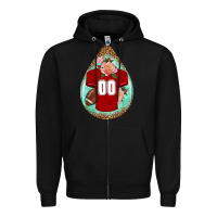 Black american football and western roses teardrop Zipper Hoodie - BundleAndBundleShop