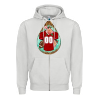 Dove Grey american football and western roses teardrop Zipper Hoodie - BundleAndBundleShop