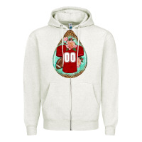 Oatmeal Heather american football and western roses teardrop Zipper Hoodie - BundleAndBundleShop
