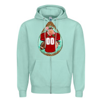 American Football And Western Roses Teardrop Zipper Hoodie | Teevron
