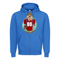 True Royal american football and western roses teardrop Zipper Hoodie - BundleAndBundleShop