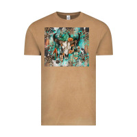 Vintage Camel cowhide bull skull Vintage Tee - Zillion Design Studio