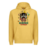 Antique Gold science teacher afro messy bun Premium Hoodie - NancyCooperArtShop